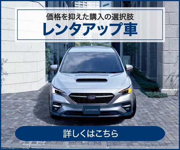 価格を抑えた購入の選択肢 レンタアップ車